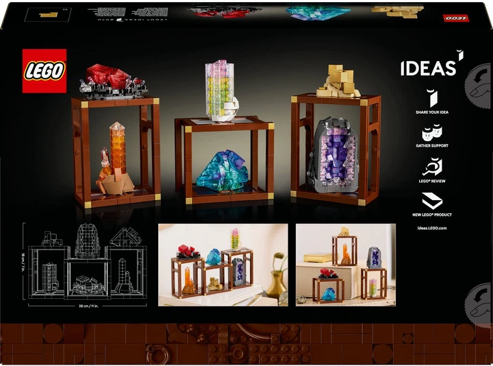 Конструктор LEGO Ideas Коллекция минералов 880 деталей (21362
