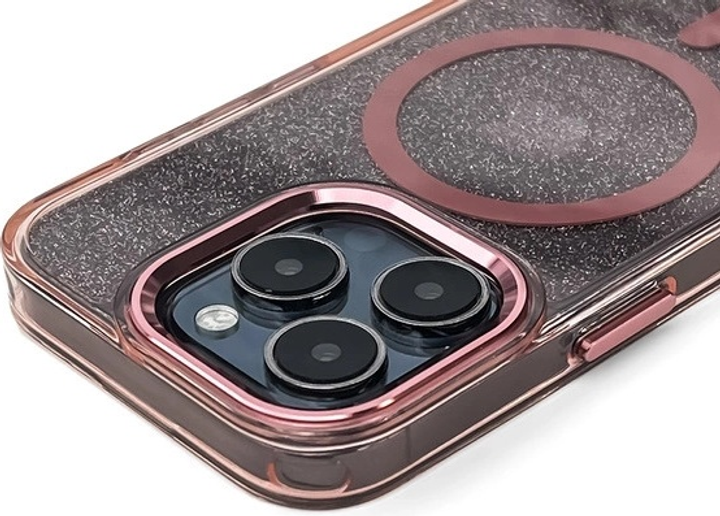 Панель Hurtel Glitter Case with MagSafe для Samsung Galaxy S25 Edge Pink (5907769376320) - зображення 2