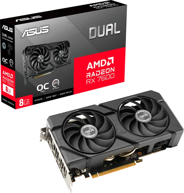 Видеокарта Radeon RX 7600 8Gb GDDR6 Asus Dual OC EVO Refurbished - изображение 12