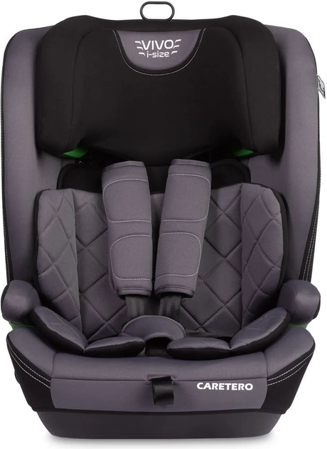 Fotelik samochodowy Caretero Vivo I-Size Isofix od 76 cm do 150 cm Grafitowy TERO-2050 (5903076321701) - obraz 2