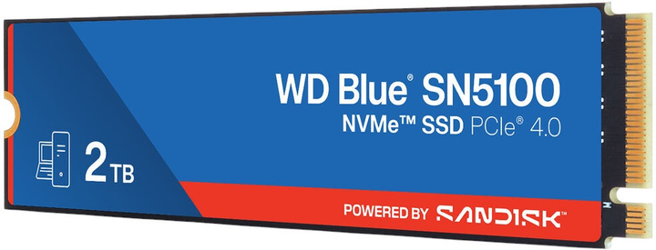 Dysk SSD Western Digital SN5100 2TB M.2 2280 NVMe PCIe 4.0 x4 3D CBA NAND (WDS200T5B0E-00CPE0) - obraz 2