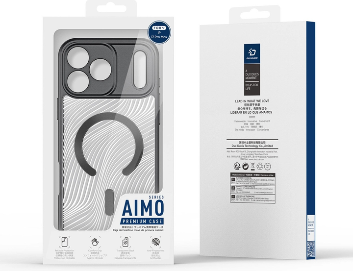 Панель Dux Ducis AIMO Mag Case для Apple iPhone 17 Pro Max Black (6978943380258) - зображення 3