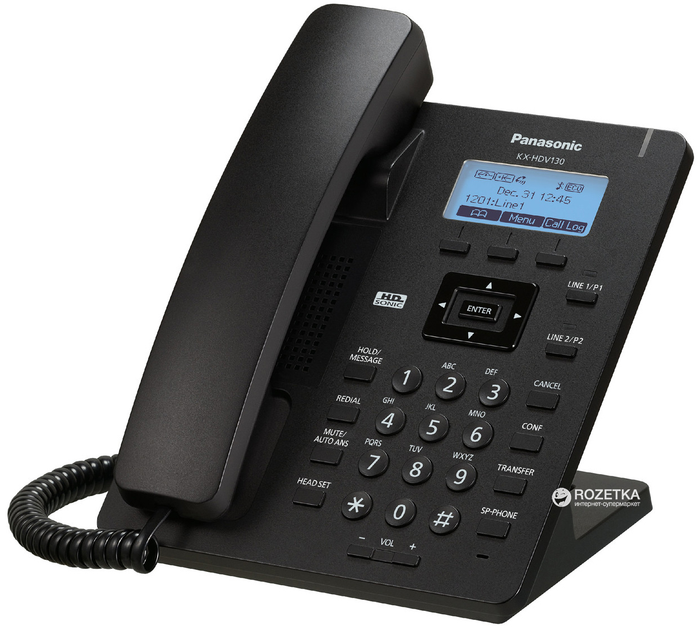 IP-телефон Panasonic KX-HDV130 Black (KX-HDV130RUB) – фото, отзывы ...