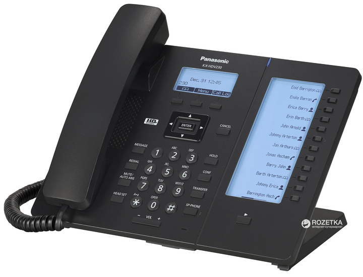 IP-телефон Panasonic KX-HDV230 Black (KX-HDV230RUB) – фото, отзывы ...