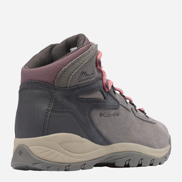 Buty trekkingowe damskie niskie Columbia Newton Ridge Plus Waterproof Amped 1718821009 37 (6US) Szary/Różowy (195981616620) - obraz 8