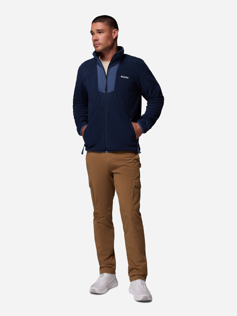 Толстовка на флісі на блискавці чоловіча Columbia Sequoia Grove Fz Fleece 2095891463 M Темно-синя (198711133237) - зображення 3