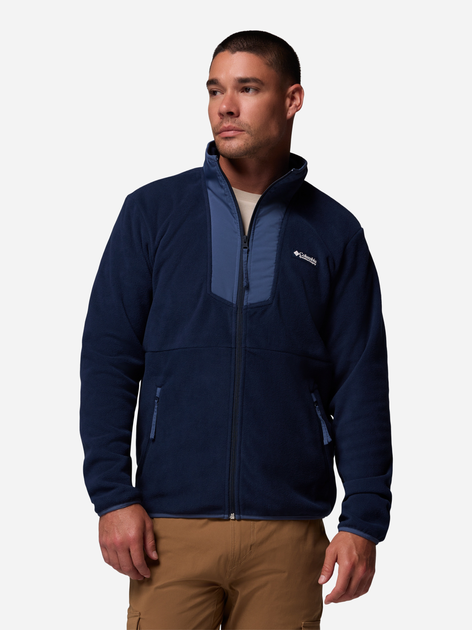 Толстовка на флісі на блискавці чоловіча Columbia Sequoia Grove Fz Fleece 2095891463 L Темно-синя (198711133244) - зображення 5