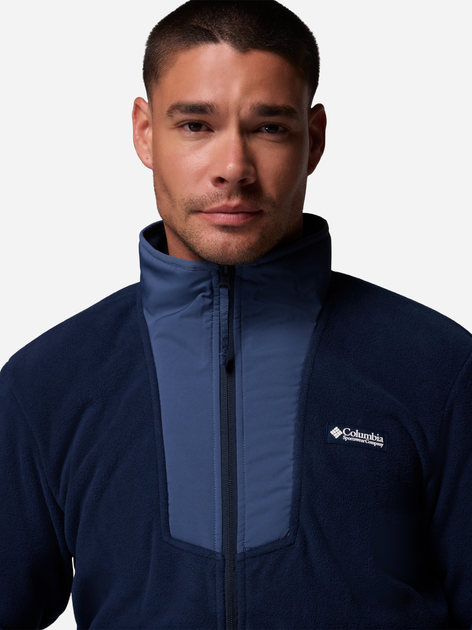 Толстовка на флісі на блискавці чоловіча Columbia Sequoia Grove Fz Fleece 2095891463 XL Темно-синя (198711133282) - зображення 6