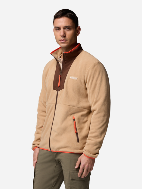 Bluza męska rozpinana streetwear polarowa Columbia Sequoia Grove Fz Fleece 2095891230 S Beżowa (198711133305) - obraz 4