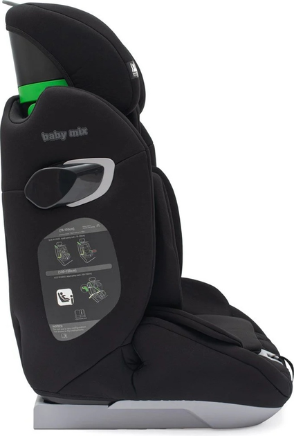 Автокрісло Baby Mix Hero Pro I-Size 76-150 см Black (8596164151501) - зображення 5