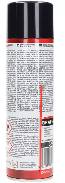 Препарат для видалення іржі GRAFEN PROFESSIONAL 500 мл (5903111757144) - зображення 3