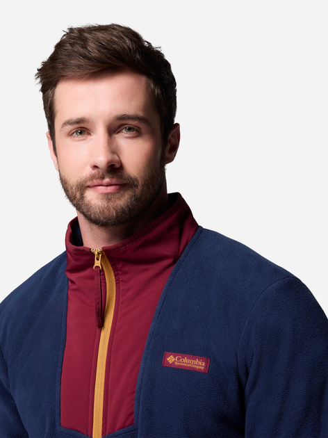 Толстовка на флісі на блискавці чоловіча Columbia Sequoia Grove Fz Fleece 2095891624 XL Темно-синя (198711133053) - зображення 6