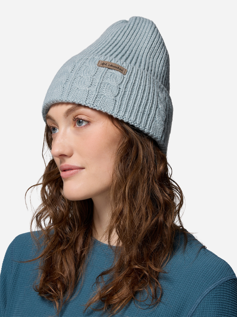 Czapka damska Columbia Agate Pass Cable Knit Be 2053181461 One Size Błękitna (198711028946) - obraz 2