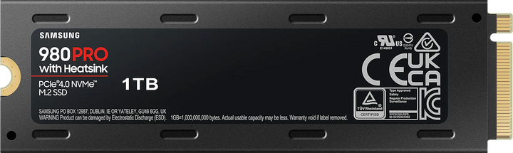 Samsung 980 Pro 1TB M.2 PCIe 4.0 x4 V-NAND 3bit MLC (MZ-V8P1T0CW) (S6WSNS0W608157) - Уцінка - зображення 2