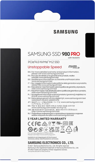 Samsung 980 Pro 1TB M.2 PCIe 4.0 x4 V-NAND 3bit MLC (MZ-V8P1T0CW) (S6WSNS0W608157) - Уцінка - зображення 9