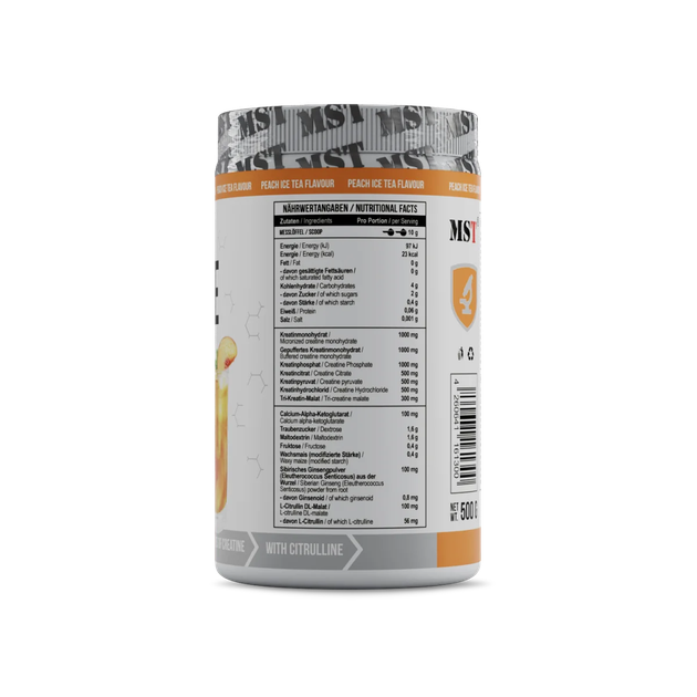 MST Nutrition, Креатин, Creatine Kick, (7 креатинов в 1), вкус персиковый чай со льдом, 500 г (MST-00298) - изображение 2