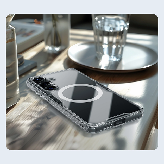 Etui Nillkin Nature TPU Pro Magnetic Case do Samsung Galaxy S25 Przezroczysty/Biały (6902048289826) - obraz 10