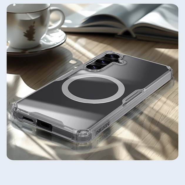Etui Nillkin Nature TPU Pro Magnetic Case do Samsung Galaxy S25 Przezroczysty/Biały (6902048289826) - obraz 11