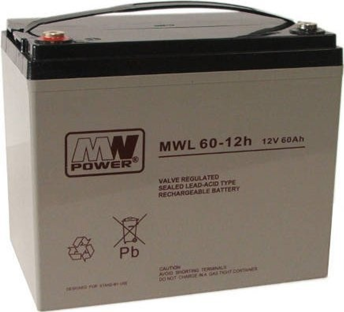 Akumulator MW Power VRLA AGM MWL 60-12h 12V 60 Ah (5901885207599) - obraz 1