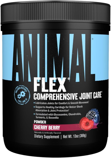 Universal Nutrition, Animal Flex, порошок для поддержки суставов, со вкусом вишни, 369 г (UNN-03288) - изображение 4