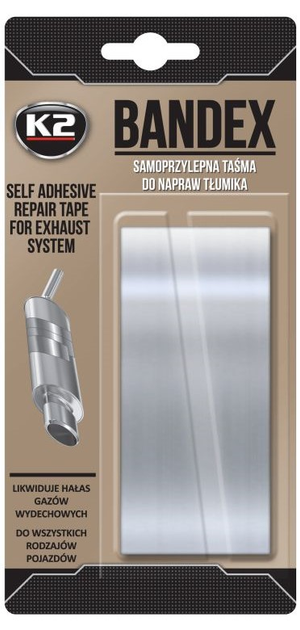 Bandaż do tłumika wysokotemperaturowy K2 BANDEX 1 m (5906534941237) - obraz 1