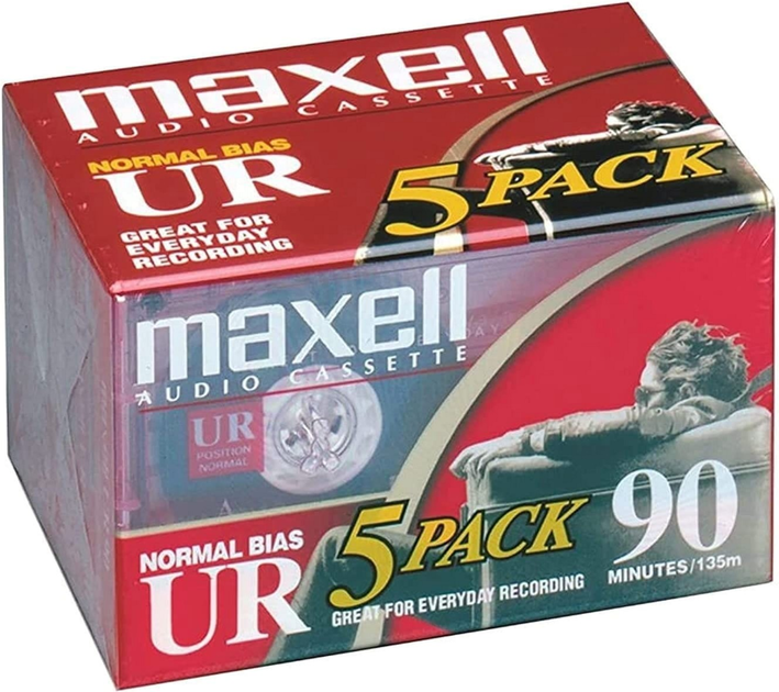 Kaseta magnetofonowa Maxell UR 90 5 szt. (MXKA905) - obraz 2