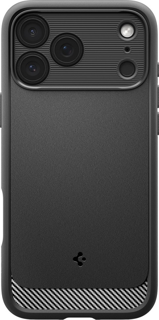 Etui plecki Spigen Rugged Armor MagSafe do Apple iPhone 17 Pro Matte Black (8800283314618) - obraz 2