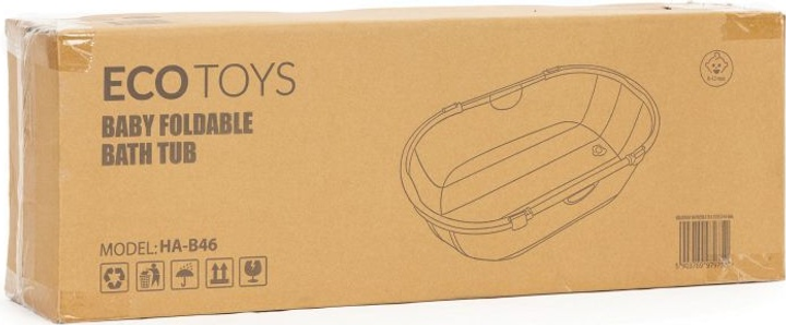 Wanienka dla dzieci EcoToys turystyczna składana Różowa (HA-B46-PK) - obraz 12
