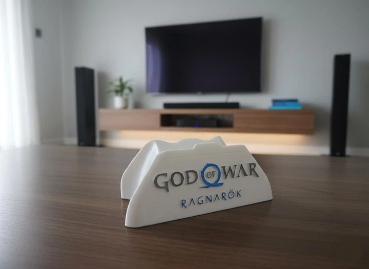 Подставка God of War Ragnarok для DualSense PlayStation 5 Белая - Фото 2 Подставка God of War Ragnarok для DualSense PlayStation 5 Белая - изображение 2
