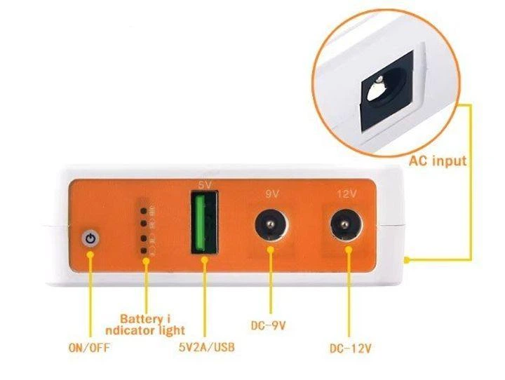 new ナイトアイボーテ 4箱 ИБП для роутера Mini UPS NEP QX-600 8800mAh, 25W, оптики