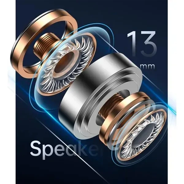 Беспроводные наушники USAMS Earbuds XH09, TWS, BT5.1, 35mAh, 300mAh, 5.5h, blue - изображение 2