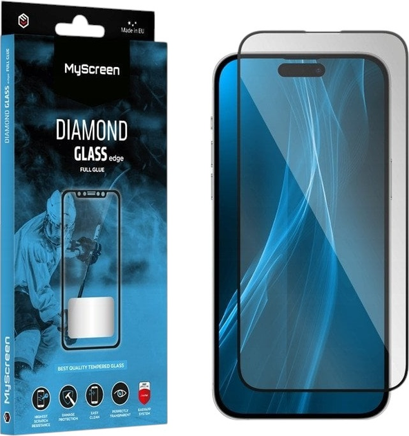 Захисне скло MyScreen Diamond Glass Edge Full Glue для Apple iPhone 17 Air Black (MD10545TG DEFG BLACK) - зображення 1