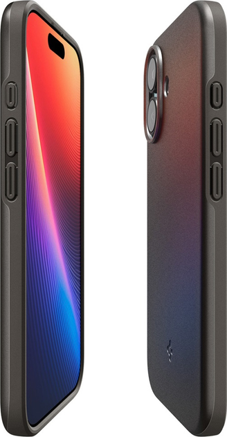 Etui plecki Spigen Thin Fit MagSafe do Apple iPhone 17 Gun Metal (8800283315073) - obraz 6