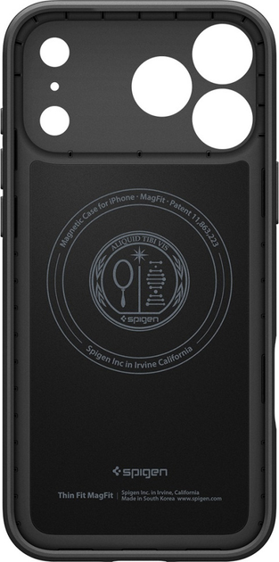 Панель Spigen Thin Fit MagSafe для Apple iPhone 17 Pro Black (8800283314717) - зображення 3