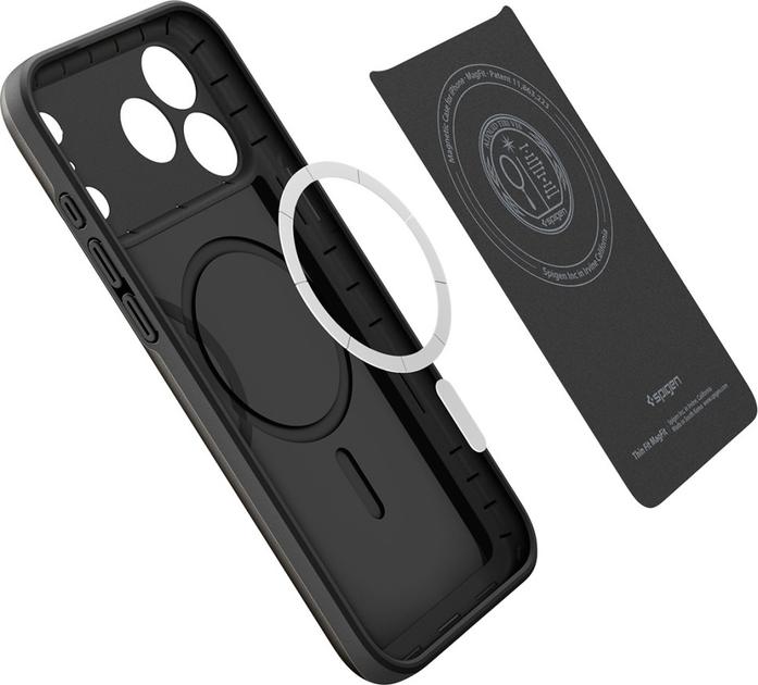 Панель Spigen Thin Fit MagSafe для Apple iPhone 17 Pro Black (8800283314717) - зображення 6