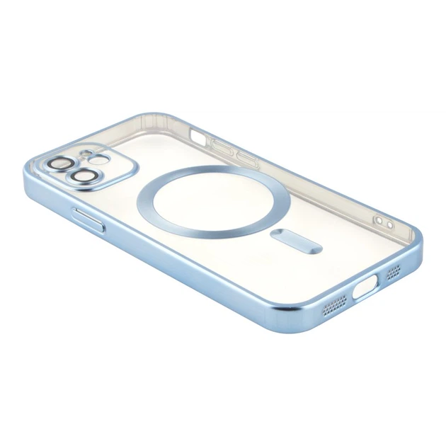 Чохол TPU Metallic Chrome Full Camera with Magsafe для iPhone 11 Колір Chrome Silver - изображение 20