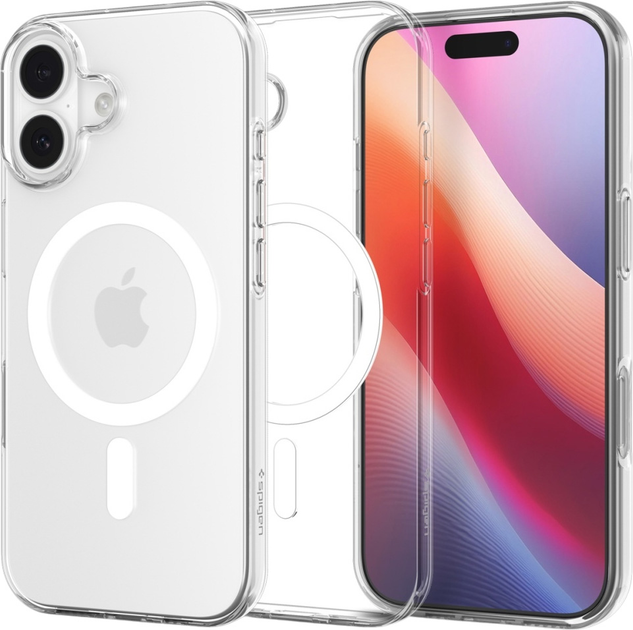 Etui plecki Spigen Liquid Crystal MagSafe do Apple iPhone 17 Transparent/White (8800283315295) - obraz 1