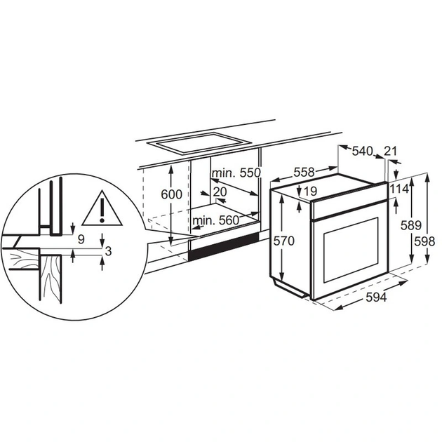 Духова шафа ELECTROLUX EOF6P76BX A - изображение 9