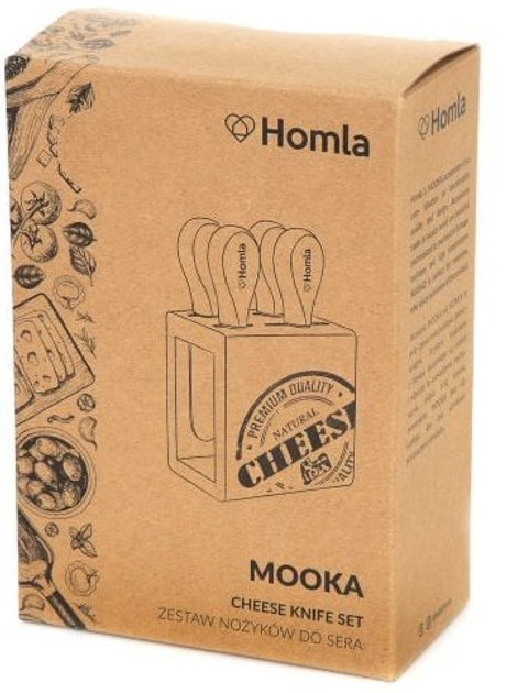 Zestaw noży Homla Mooka do sera 5 eementów (5902869998663) - obraz 10