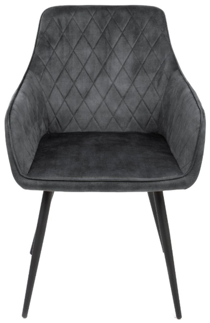 Krzesło do kuchni i salonu HOMLA 894478 SATORI 57 x 59 x 84 cm Grafitowe (5904183894478) - obraz 2