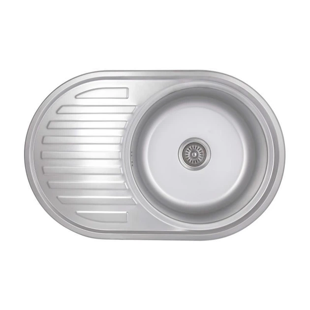 Кухонна мийка Brinex 7750 0,8 мм Satin (BRIN7750SAT08) - Фото 1 Кухонна мийка Brinex 7750 0,8 мм Satin (BRIN7750SAT08) - изображение 1