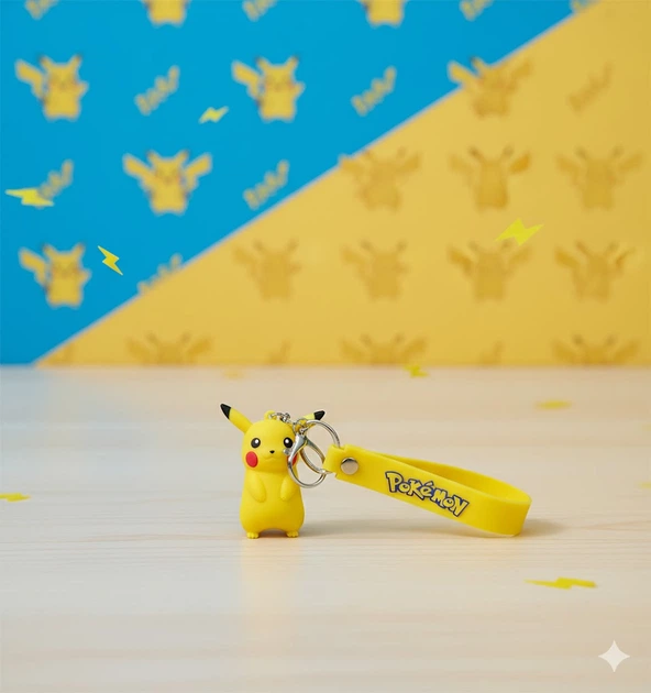 Брелок Покемон Пикачу Pokemon Pikachu детский брелок на рюкзак, ключи 5 см - Фото 2 Брелок Покемон Пикачу Pokemon Pikachu детский брелок на рюкзак, ключи 5 см - изображение 2