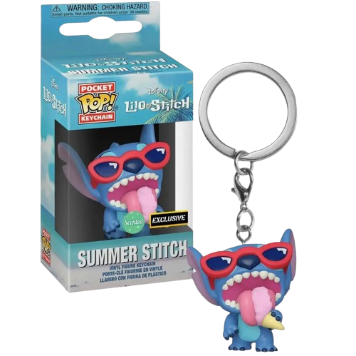 Брелок Стич Pop Лило и Стич Lilo and Stitch Summer Stitch фигурка 4 см - изображение 3