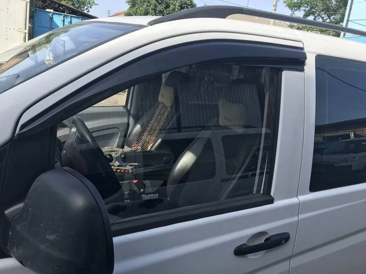 Дефлекторы окон ветровики Mercedes VITO W447 15- 2шт SUNPLEX Мерседес Вито АМ00538201 - изображение 5