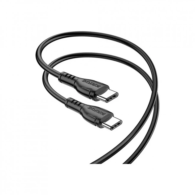 Дата кабель USB-C to USB-C 1.0m 60W Triumph BX51 black BOROFONE (6931474751669) (260962) - Фото 2 Дата кабель USB-C to USB-C 1.0m 60W Triumph BX51 black BOROFONE (6931474751669) (260962) - изображение 2