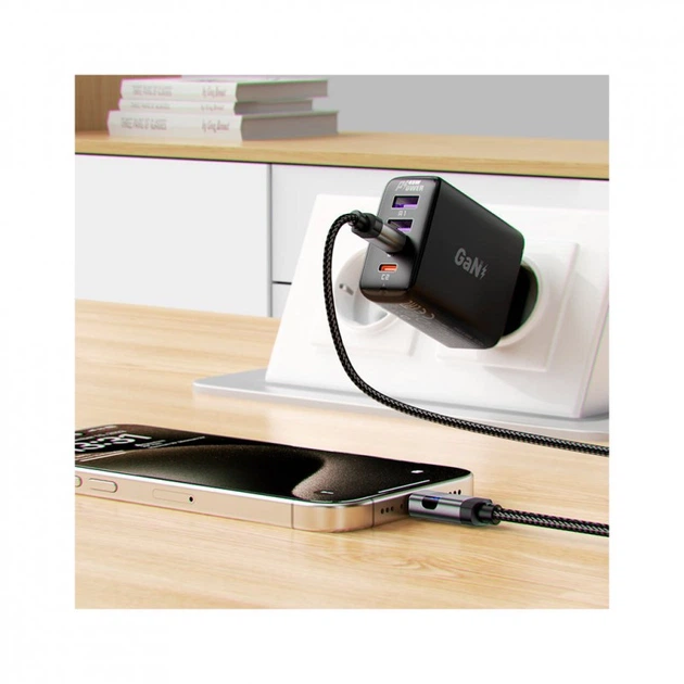 Дата кабель USB-C to USB-C 1.2m 60W digital display C15-03 Black Acefast (6974316283720) (260946) - Фото 7 Дата кабель USB-C to USB-C 1.2m 60W digital display C15-03 Black Acefast (6974316283720) (260946) - изображение 7