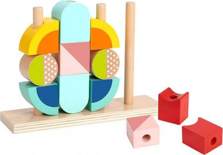 Klocki drewniane Tooky Toy 3D Krab (6972633372127) - obraz 3