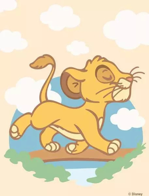Malowanie po numerach Ravensburger CreArt Disney Baby Simba 18 x 24 cm (4005556258987) - obraz 2