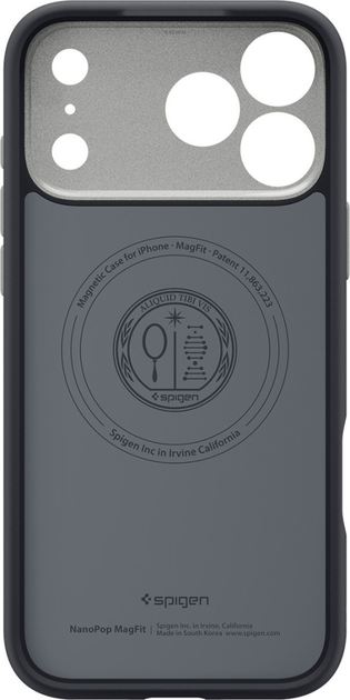 Etui plecki Spigen Nano Pop MagSafe do Apple iPhone 17 Pro Max Black (8800283313949) - obraz 3