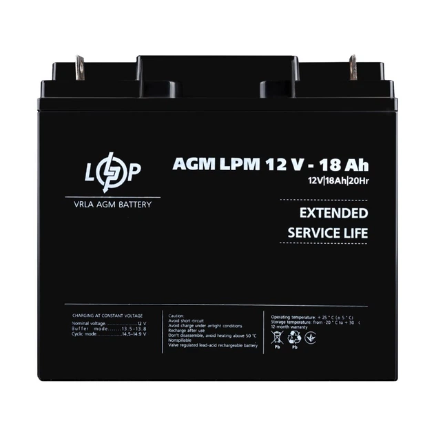 Аккумулятор AGM LPM 12V - 18 Ah - Фото 1 Аккумулятор AGM LPM 12V - 18 Ah - изображение 1